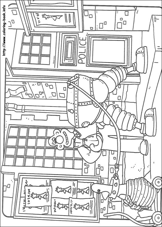 Wallace and Gromit coloring picture